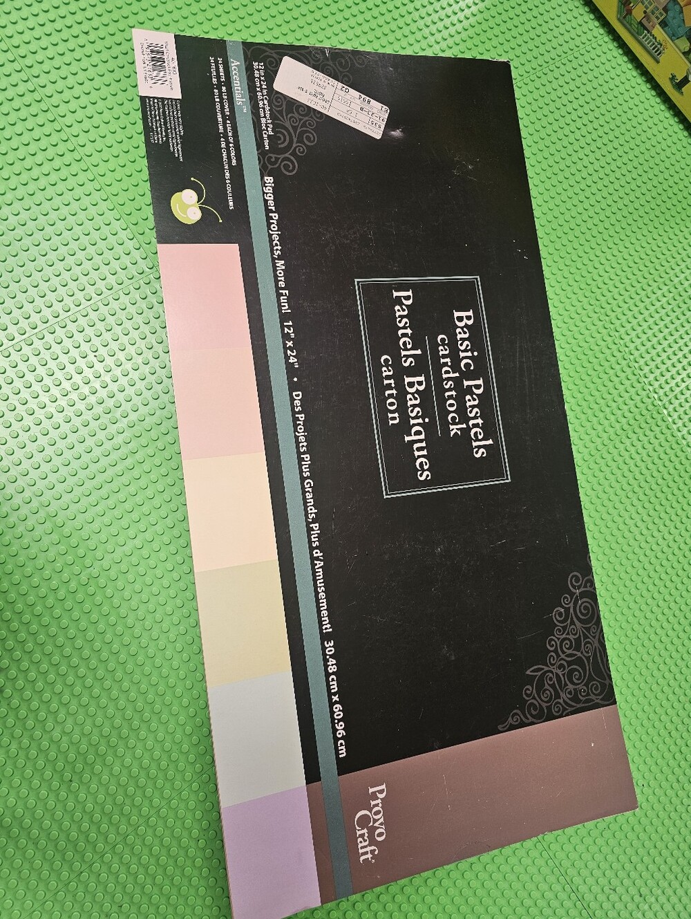 Provo Craft Cricut 12" x 24" Basic Pastels Cardstock Pad Discontinued Legacy